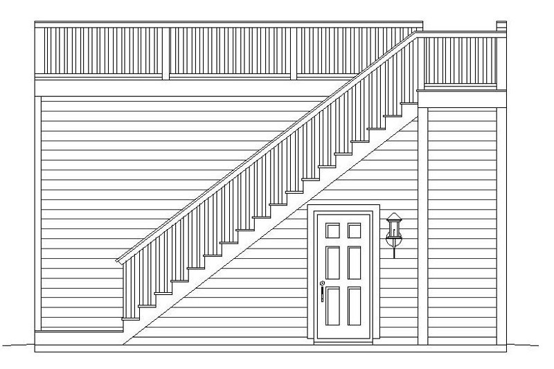 House Plan Design - Exterior - Rear Elevation for Contemporary House Plan #932-157, 0 bath