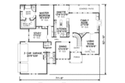 Traditional Style House Plan - 4 Beds 3.5 Baths 3952 Sq/Ft Plan #65-215 