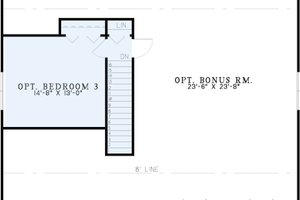 Exterior - Front Elevation 5 for Traditional House Plan #17-1016 - 3 bed, 2 bath