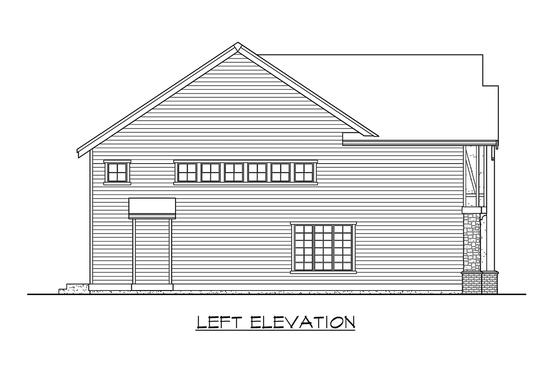 Exterior - Other Elevation 1 for Country House Plan #132-115 - 3 bed, 2.5 bath
