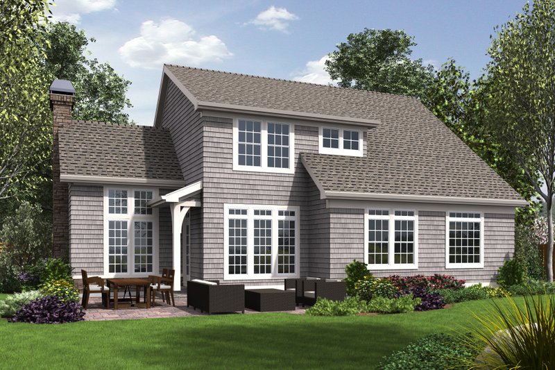 Architectural House Design - Exterior - Rear Elevation for Craftsman House Plan #48-677 - 4 bed, 2.5 bath