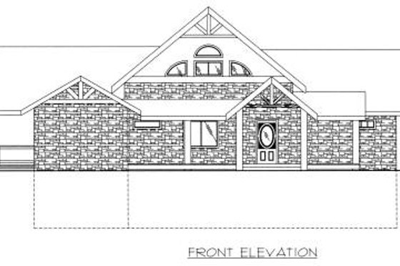 Exterior - Other Elevation for Log House Plan #117-560 - 2 bed, 3 bath