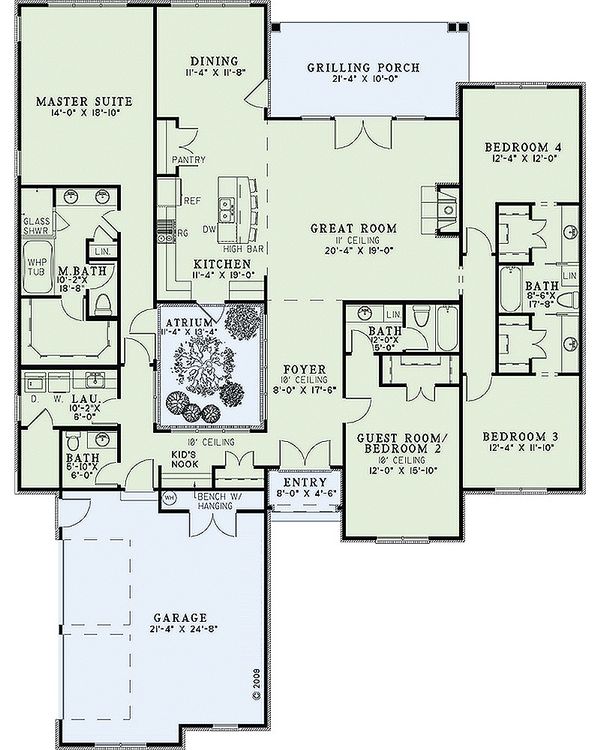 Home Plan - European Floor Plan - Main Floor Plan #17-2428