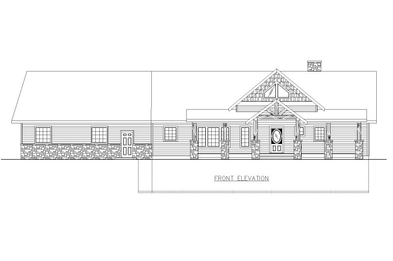Dream House Plan - Exterior - Front Elevation 3 for Craftsman House Plan #117-1007 - 4 bed, 3 bath