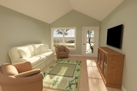 Interior - Family Room 1 for Cottage House Plan #513-2402 - 2 bed, 2 bath