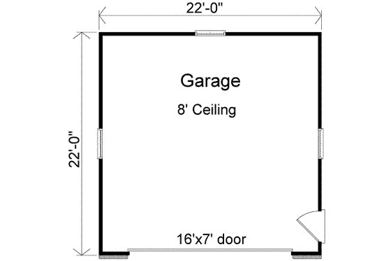 Floor Plan - Main Floor for Traditional House Plan #22-439, 0 bath