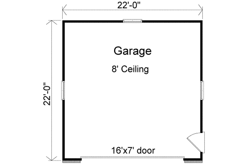 House Plan Design - Floor Plan - Main Floor for Traditional House Plan #22-439, 0 bath