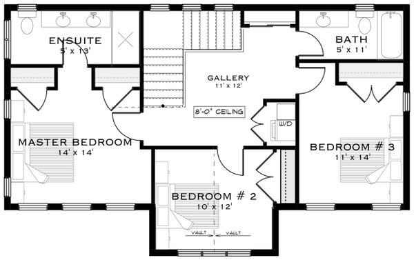 Dream House Plan - Farmhouse Floor Plan - Upper Floor Plan #1101-23