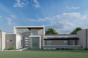 Contemporary Exterior - Front Elevation Plan #1110-37