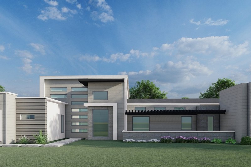Architectural House Design - Contemporary Exterior - Front Elevation Plan #1110-37