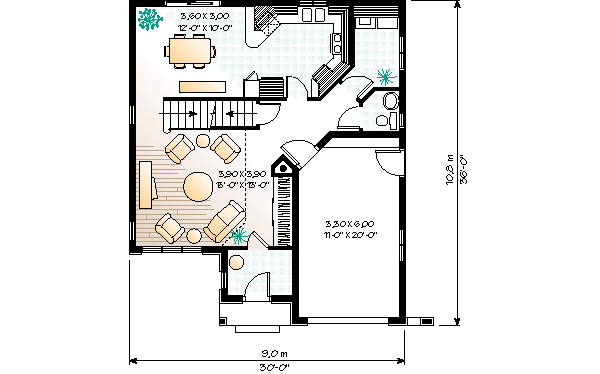 Dream House Plan - European Floor Plan - Main Floor Plan #23-281
