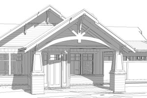 Exterior - Other Elevation for Craftsman House Plan #895-109 - 3 bed, 2 bath