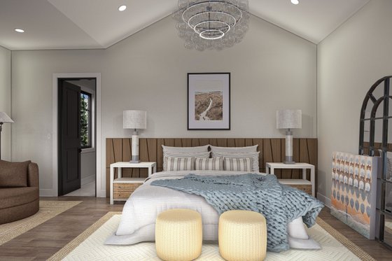 Interior - Master Bedroom 1 for Beach House Plan #455-534 - 2 bed, 2 bath