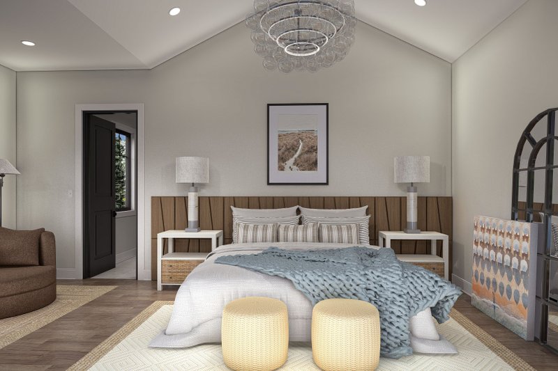 Architectural House Design - Interior - Master Bedroom 1 for Beach House Plan #455-534 - 2 bed, 2 bath