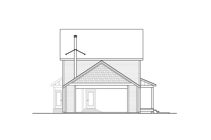 Home Plan - Exterior - Other Elevation for Traditional House Plan #124-1312 - 3 bed, 2 bath
