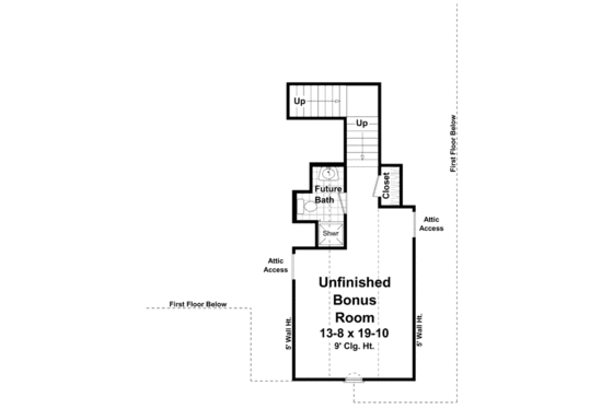Floor Plan - Other Floor for Southern House Plan #21-271 - 3 bed, 2.5 bath
