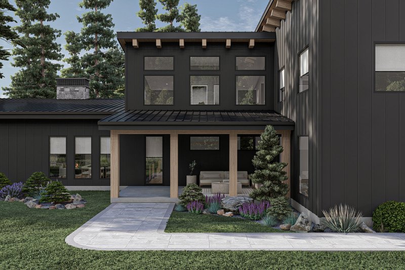 Dream House Plan - Exterior - Other Elevation for Modern House Plan #455-456 - 4 bed, 3.5 bath