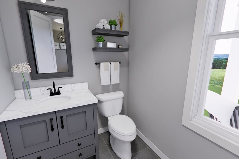 Dream House Plan - Interior - Bathroom 2 for Farmhouse House Plan #51-1280 - 4 bed, 3.5 bath