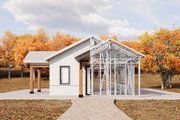 Ranch Style House Plan - 1 Beds 1 Baths 746 Sq/Ft Plan #1106-52 