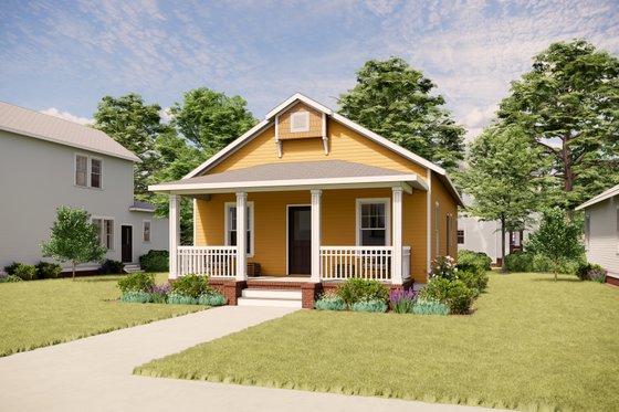 Dream House Plan - Exterior - Front Elevation for Craftsman House Plan #936-24 - 3 bed, 2 bath