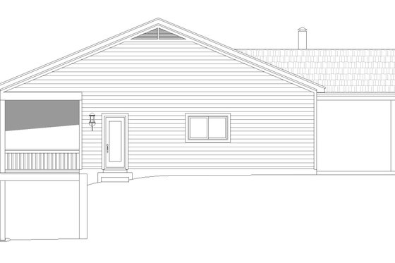 Exterior - Other Elevation 1 for Country House Plan #932-347 - 2 bed, 2 bath