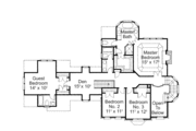 European Style House Plan - 4 Beds 3.5 Baths 3043 Sq/Ft Plan #429-12 