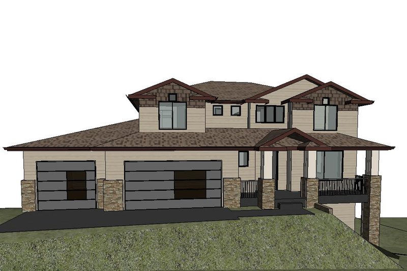 House Blueprint - Traditional Exterior - Front Elevation Plan #1066-185