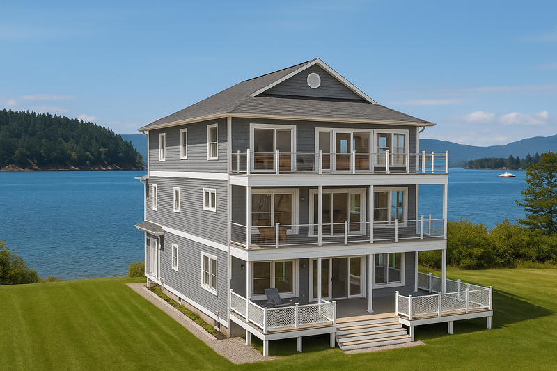 Beach Style House Plan - 6 Beds 8.5 Baths 5498 Sq/Ft Plan #1115-7
