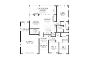 Farmhouse Style House Plan - 3 Beds 2 Baths 1713 Sq/Ft Plan #48-1215 Floor 