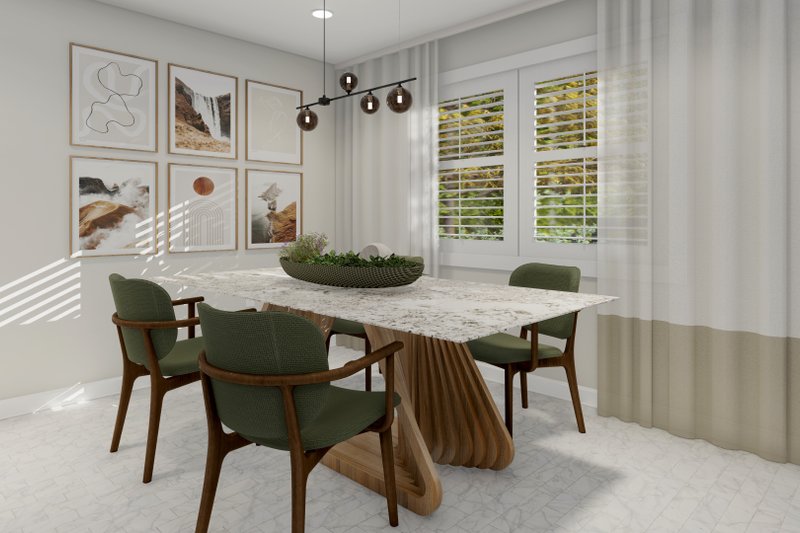 House Design - Interior - Dining Room for Traditional House Plan #1060-225 - 3 bed, 2 bath