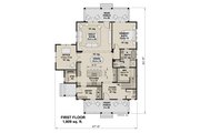 Farmhouse Style House Plan - 4 Beds 3.5 Baths 2788 Sq/Ft Plan #51-1280 