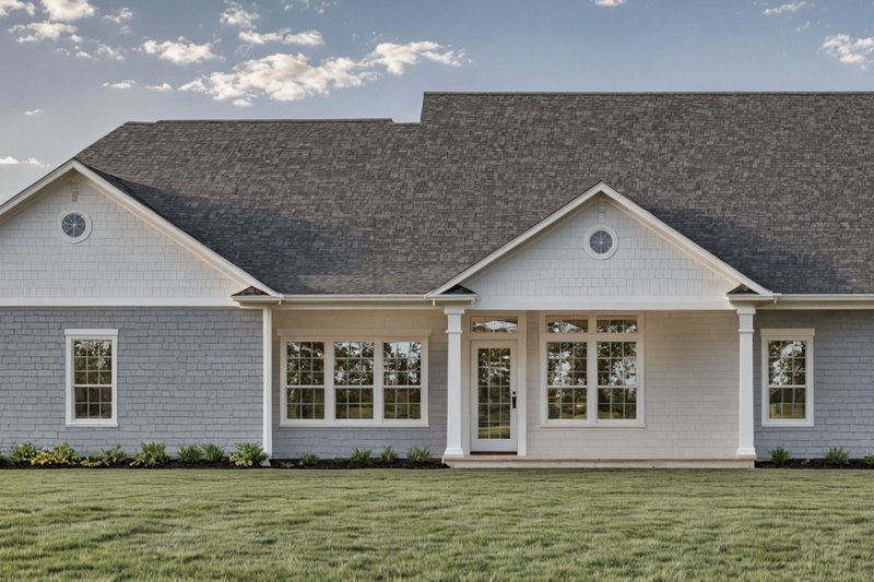Home Plan - Exterior - Rear Elevation for Farmhouse House Plan #21-540 - 3 bed, 2 bath