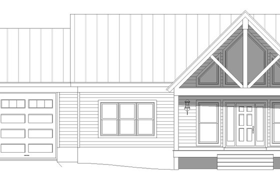 Exterior - Front Elevation 3 for Country House Plan #932-385 - 2 bed, 2 bath