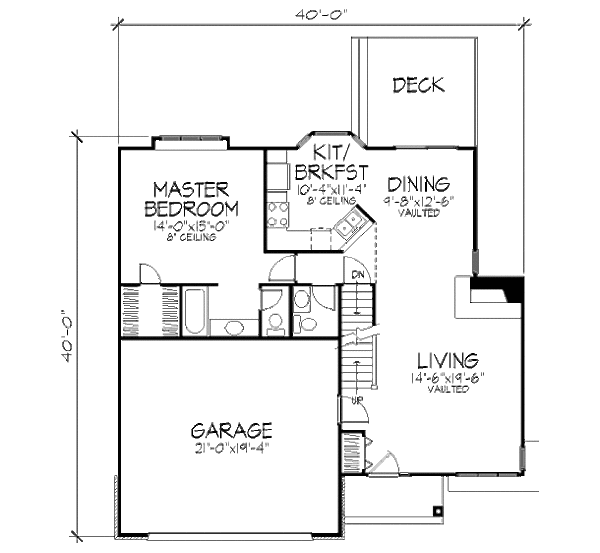 Dream House Plan - Country Floor Plan - Main Floor Plan #320-437