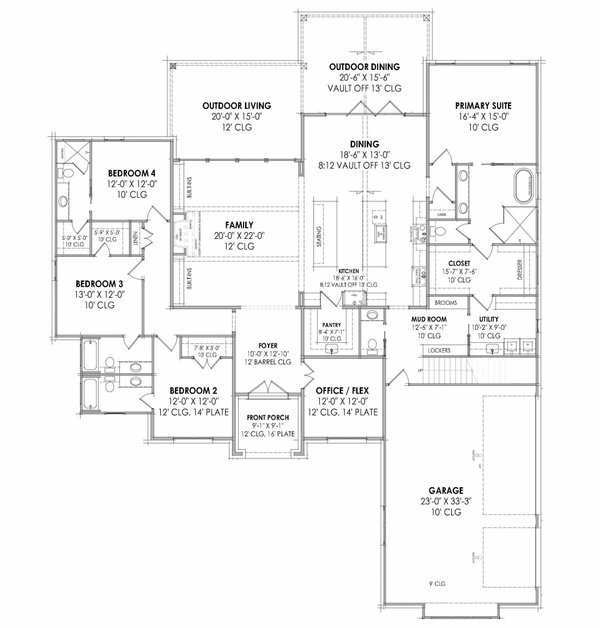 Dream House Plan - European Floor Plan - Main Floor Plan #1096-152
