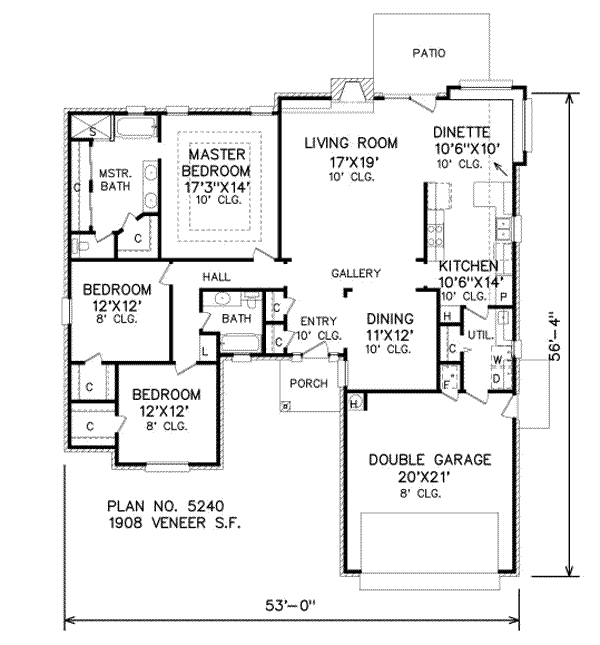 Traditional Floor Plan - Main Floor Plan #65-136