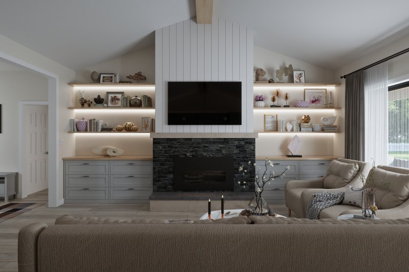 Dream House Plan - Interior - Family Room for Country House Plan #1089-50 - 3 bed, 2.5 bath