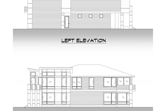 Exterior - Other Elevation 3 for Contemporary House Plan #1066-188 - 4 bed, 4 bath