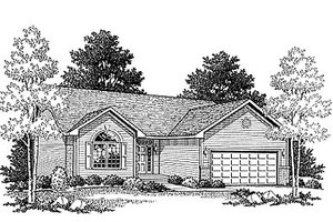 Traditional Exterior - Front Elevation Plan #70-107