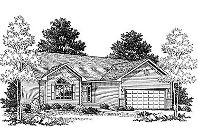 Home Plan - Traditional Exterior - Front Elevation Plan #70-107