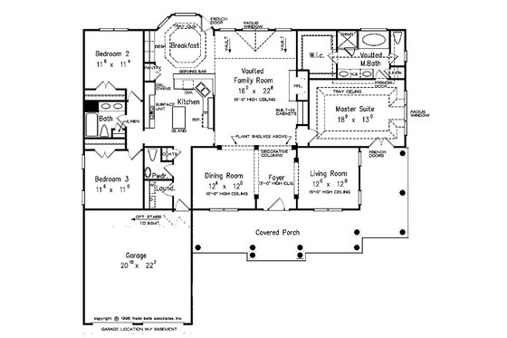 Floor Plan - Main Floor for Country House Plan #927-150 - 3 bed, 2.5 bath