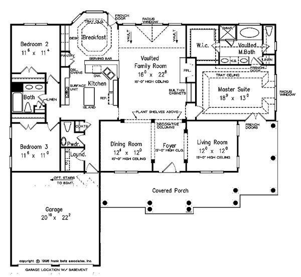 Dream House Plan - Country Floor Plan - Main Floor Plan #927-150