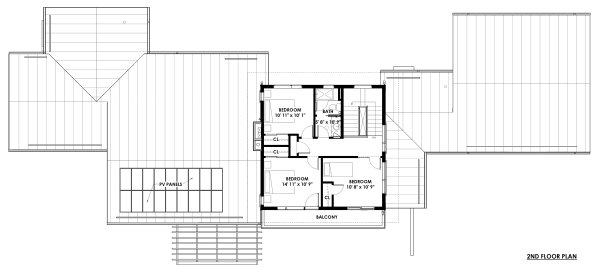 Architectural House Design - Prairie Floor Plan - Upper Floor Plan #1042-17