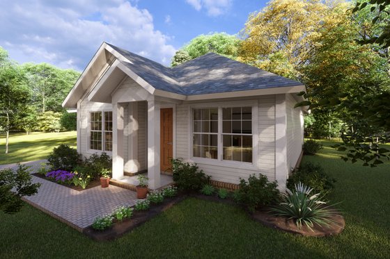 Exterior - Other Elevation for Cottage House Plan #513-2200 - 2 bed, 1 bath
