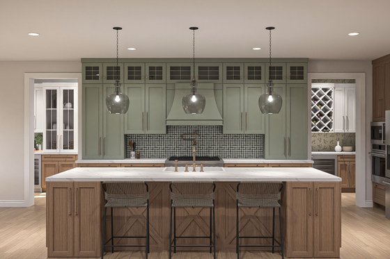 Interior - Kitchen for Farmhouse House Plan #455-682 - 4 bed, 4.5 bath