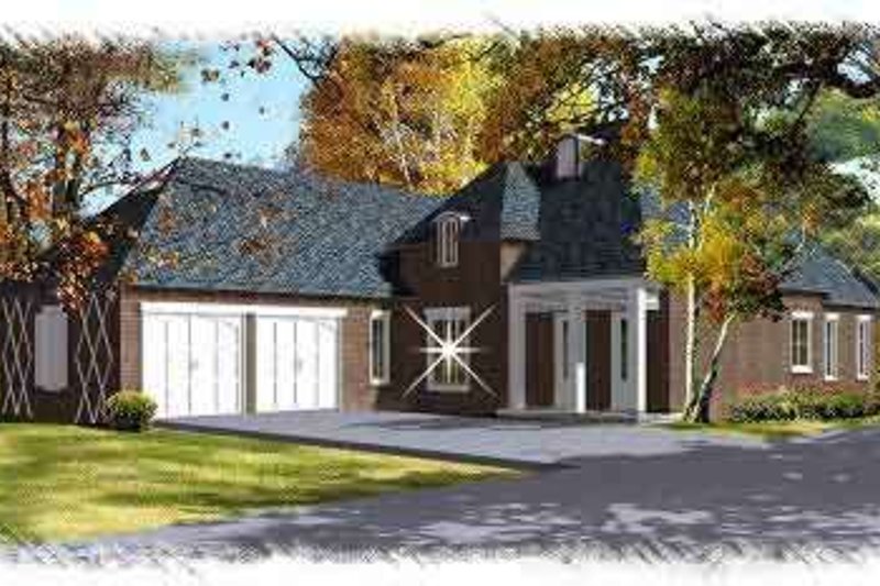 Home Plan - European Exterior - Front Elevation Plan #15-278