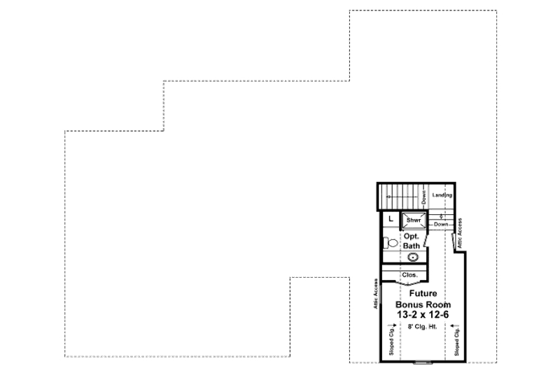 Architectural House Design - Floor Plan - Other Floor for Craftsman House Plan #21-346 - 3 bed, 2.5 bath