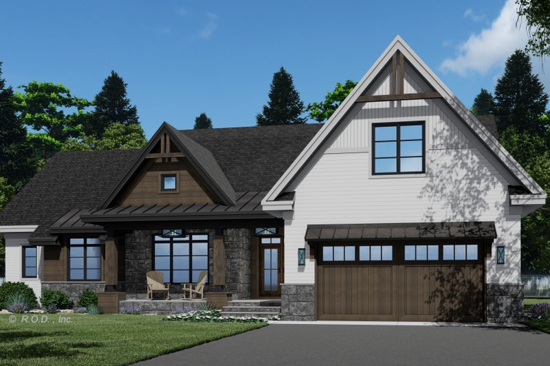 Home Plan - Farmhouse Exterior - Front Elevation Plan #51-1229