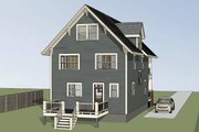 Craftsman Style House Plan - 3 Beds 2.5 Baths 1667 Sq/Ft Plan #79-346 