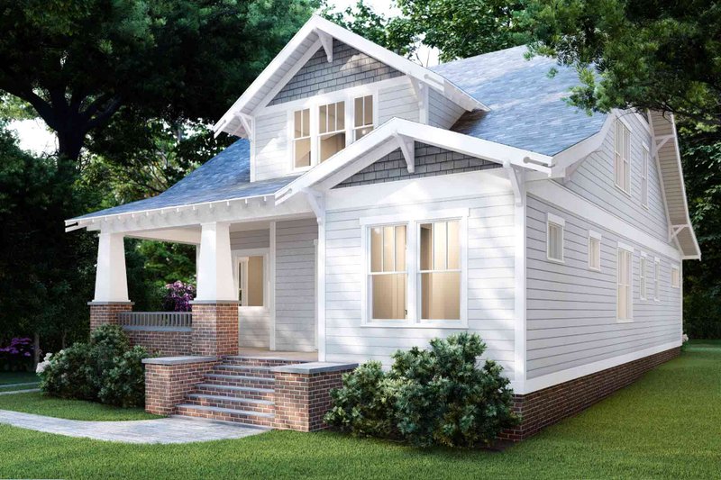 House Plan Design - Exterior - Front Elevation 3 for Craftsman House Plan #1079-1 - 4 bed, 3 bath